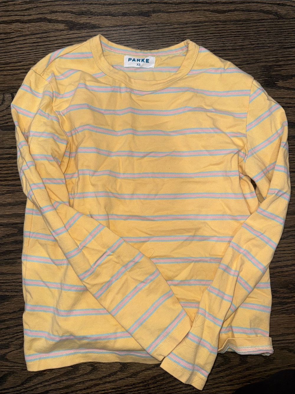 Parker Yellow Striped Long-Sleeve Top